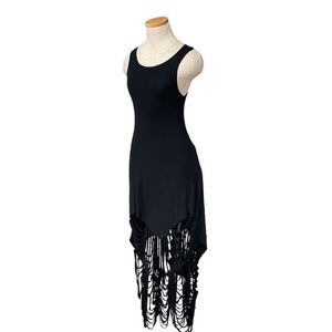 Blackmilk Dress NWT The Shredded Black Size XS